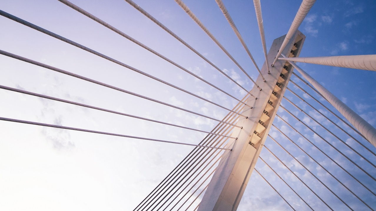 Millennium bridge in Podgorica, Montenegro